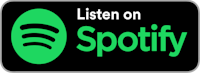 the spotify logo with the words listen on spotify